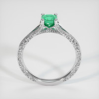 0.43 Ct. Emerald Ring, Platinum 950 3