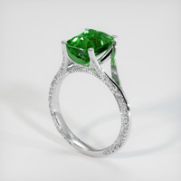 2.71 Ct. Emerald Ring, Platinum 950 2