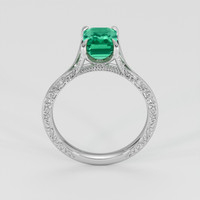 1.64 Ct. Emerald Ring, Platinum 950 3