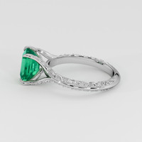 1.64 Ct. Emerald Ring, Platinum 950 4