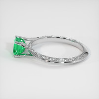 0.87 Ct. Emerald Ring, Platinum 950 4