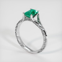 1.17 Ct. Emerald Ring, Platinum 950 2