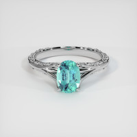 0.83 Ct. Emerald Ring, Platinum 950 1