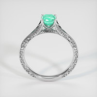 0.62 Ct. Emerald Ring, Platinum 950 3