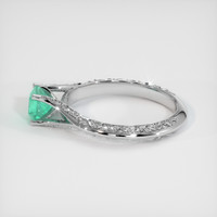 0.62 Ct. Emerald Ring, Platinum 950 4