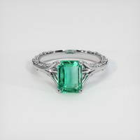 1.89 Ct. Emerald Ring, Platinum 950 1