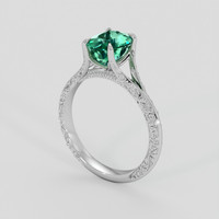 1.18 Ct. Emerald Ring, Platinum 950 2