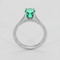 1.18 Ct. Emerald Ring, Platinum 950 3