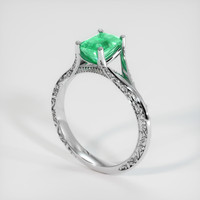 1.03 Ct. Emerald Ring, Platinum 950 2