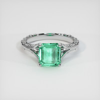 1.79 Ct. Emerald Ring, Platinum 950 1