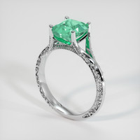 1.79 Ct. Emerald Ring, Platinum 950 2