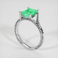 1.38 Ct. Emerald Ring, Platinum 950 2