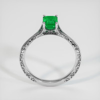 0.80 Ct. Emerald Ring, Platinum 950 3