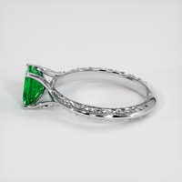 0.80 Ct. Emerald Ring, Platinum 950 4