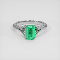 1.22 Ct. Emerald Ring, Platinum 950 1