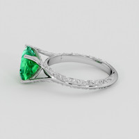 2.77 Ct. Emerald Ring, Platinum 950 4