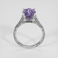 3.55 Ct. Violetish Blue Tanzanite Ring, Platinum 950 3
