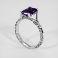 2.26 Ct. Purple Spinel Ring, Platinum 950 2
