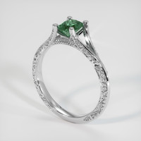 0.63 Ct. Gemstone Ring, Platinum 950 2