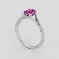 1.06 Ct. Pink Sapphire Ring, Platinum 950 2