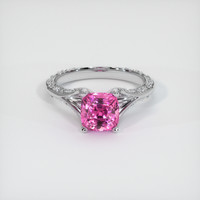 2.26 Ct. Pink Sapphire Ring, Platinum 950 1
