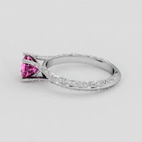 0.92 Ct. Pink Sapphire Ring, Platinum 950 4