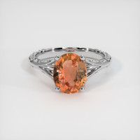 2.83 Ct. Sapphire Ring, Platinum 950 1