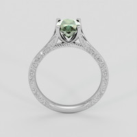 1.41 Ct. Bluish Green Sapphire Ring, Platinum 950 3