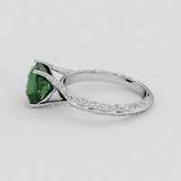 3.02 Ct. Green Sapphire Ring, Platinum 950 4