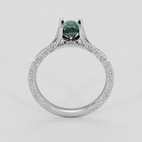 1.18 Ct. Bluish Green Sapphire Ring, Platinum 950 3