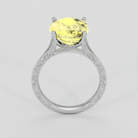 7.08 Ct. Yellow Sapphire Ring, Platinum 950 3