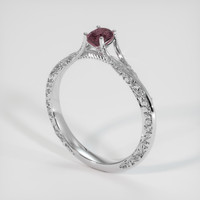 0.31 Ct. Bi Color Sapphire Ring, Platinum 950 2