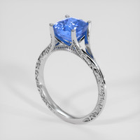 3.03 Ct. Blue Sapphire Ring, Platinum 950 2