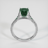 2.56 Ct. Green Sapphire Ring, Platinum 950 3