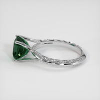 2.56 Ct. Green Sapphire Ring, Platinum 950 4