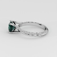 1.22 Ct. Bluish Green Sapphire Ring, Platinum 950 4