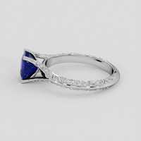1.27 Ct. Blue Sapphire Ring, Platinum 950 4