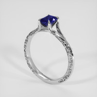 1.19 Ct. Purplish Blue Sapphire Ring, Platinum 950 2