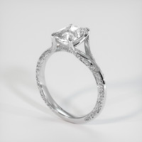 1.95 Ct. White Sapphire Ring, Platinum 950 2