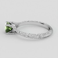 1.18 Ct. Green Sapphire Ring, Platinum 950 4