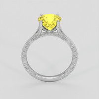 2.73 Ct. Yellow Sapphire Ring, Platinum 950 3