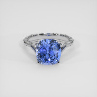 6.39 Ct. Blue Sapphire Ring, Platinum 950 1