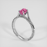 1.23 Ct. Pink Sapphire Ring, Platinum 950 2