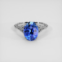 3.23 Ct. Blue Sapphire Ring, Platinum 950 1