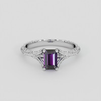 1.08 Ct. Purple Sapphire Ring, Platinum 950 1