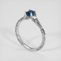 0.86 Ct. Bi Color Sapphire Ring, Platinum 950 2