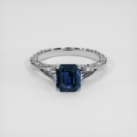 2.02 Ct. Blue Sapphire Ring, Platinum 950 1
