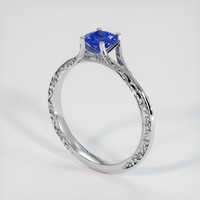 0.72 Ct. Sapphire Ring, Platinum 950 2