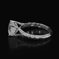 2.62 Ct. White Sapphire Ring, Platinum 950 4