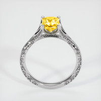 1.24 Ct. Orangish Yellow Sapphire Ring, Platinum 950 3